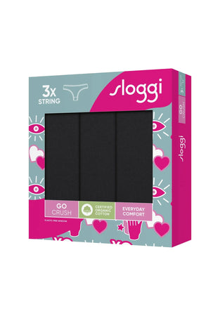 Sloggi Donna Confezione da 3 Go Crush String Perizoma 2509S16