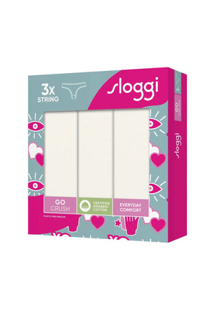 Sloggi Donna Confezione da 3 Go Crush String Perizoma 2509S16