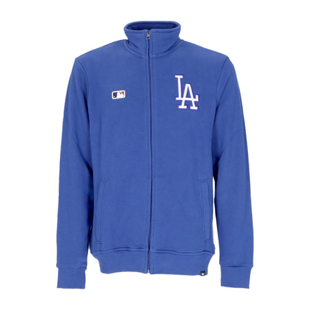 47 BRAND Felpa Leggera Collo Alto Uomo Mlb Helix Track Jacket Losdod Royal da uomo