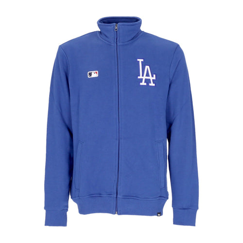 47 BRAND Felpa Leggera Collo Alto Uomo Mlb Helix Track Jacket Losdod Royal da uomo