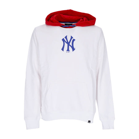 47 BRAND Felpa Leggera Cappuccio Uomo Mlb Helix Hood Neyyan White/red/blue da uomo