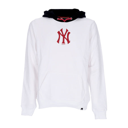 47 BRAND Felpa Leggera Cappuccio Uomo Mlb Helix Hood Neyyan White/black/red da uomo