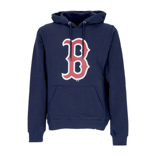 47 BRAND Felpa Leggera Cappuccio Uomo Mlb Imprint Helix Hoodie Bosred Original Team Colors da uomo