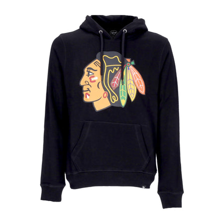 47 BRAND Felpa Leggera Cappuccio Uomo Nhl Imprint Helix Chibla Black da uomo