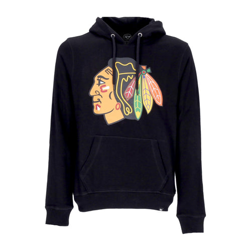 47 BRAND Felpa Leggera Cappuccio Uomo Nhl Imprint Helix Chibla Black da uomo