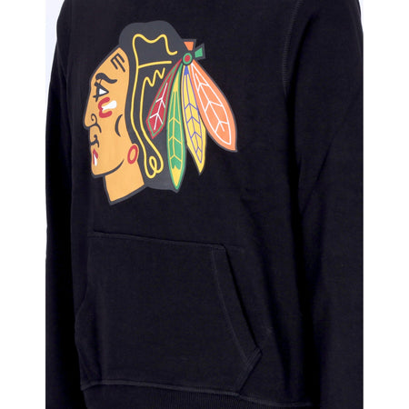 47 BRAND Felpa Leggera Cappuccio Uomo Nhl Imprint Helix Chibla Black da uomo