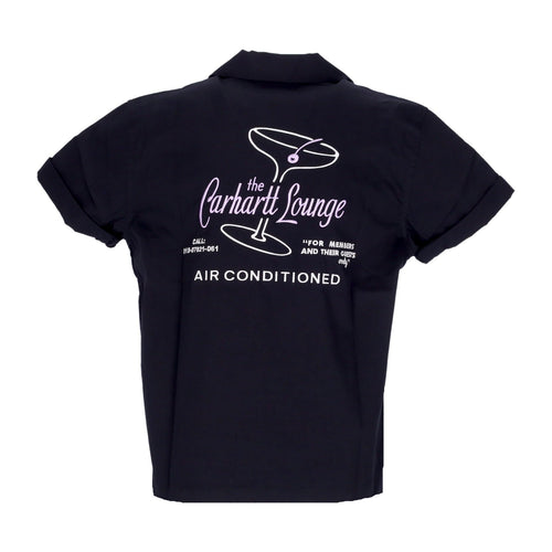 CARHARTT WIP Camicia Manica Corta Donna Lounge Shirt Black da donna