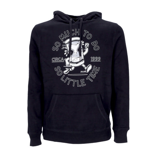 C1RCA Felpa Cappuccio Uomo Time Hood Black da uomo