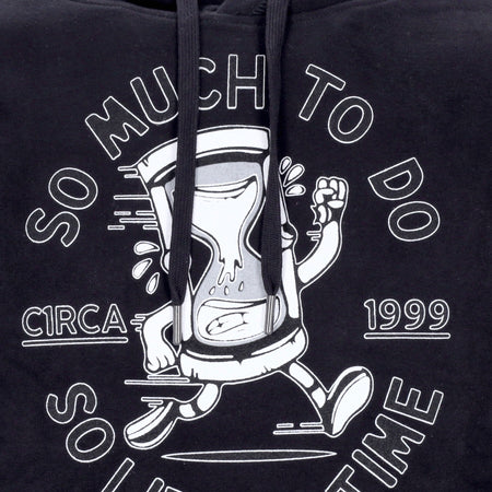 C1RCA Felpa Cappuccio Uomo Time Hood Black da uomo