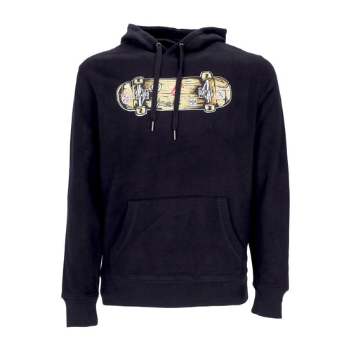 C1RCA Felpa Cappuccio Uomo Skateboard Hood Black da uomo