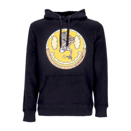 C1RCA Felpa Cappuccio Uomo Clouds Hood Black da uomo