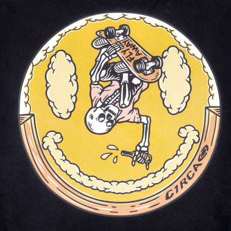 C1RCA Felpa Cappuccio Uomo Clouds Hood Black da uomo