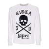 C1RCA Felpa Girocollo Uomo Lopez 50 Crew White/black da uomo