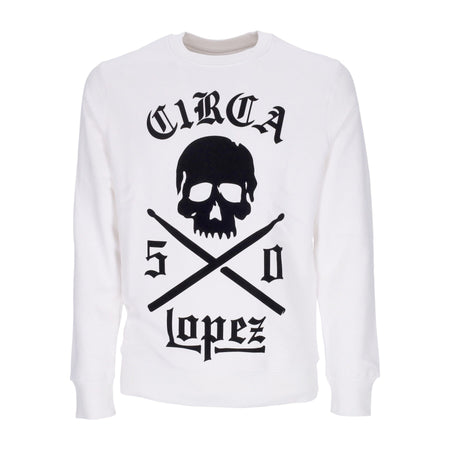 C1RCA Felpa Girocollo Uomo Lopez 50 Crew White/black da uomo