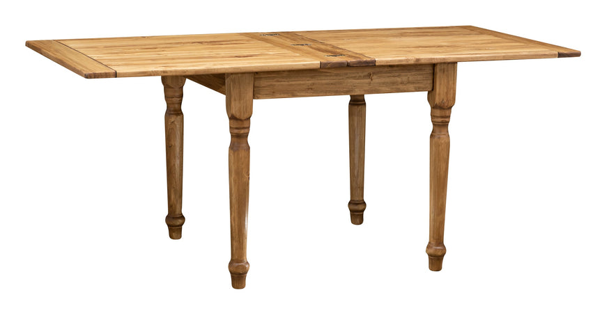 Biscottini Biscottini Tavolo Country allungabile legno tiglio 90x90x80 Made Italy 180x90