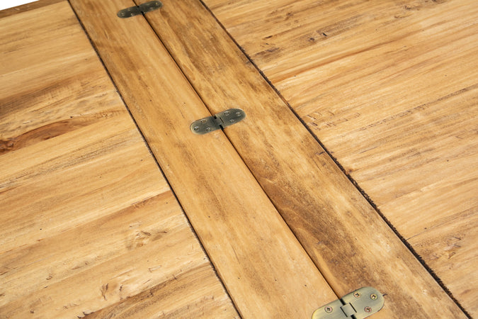 Biscottini Biscottini Tavolo Country allungabile legno tiglio 90x90x80 Made Italy 180x90