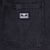OBEY Jeans Corto Uomo Easy Denim Noise Short Dusty Black da uomo