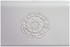 Biscottini Vassoio rettangolare in porcellana bianca Shabby L40,5xPR21,5xH3,2 cm