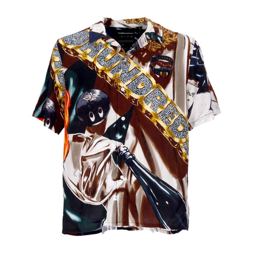 THE HUNDREDS Camicia Manica Corta Uomo Memorabilia Woven Multi da uomo