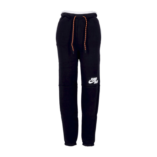 JORDAN Pantalone Tuta Felpato Uomo Jumpman Fleece Pant Black/white da uomo