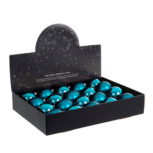 Sfere per albero di Natale in vetro per decorazione natalizia set da 20 pezzi