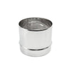Raccordo inox M da 120mm per collegare tubo rigido a tubo flessibile