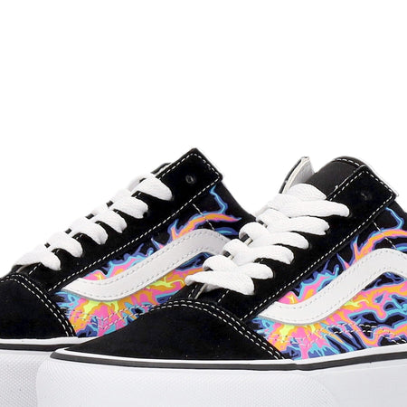 VANS Scarpa Bassa Uomo Old Skool (electric Flame) Black/true White da uomo