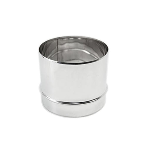 Raccordo inox M da 140mm per collegare tubo rigido a tubo flessibile