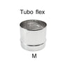Raccordo inox M da 200mm per collegare tubo rigido a tubo flessibile