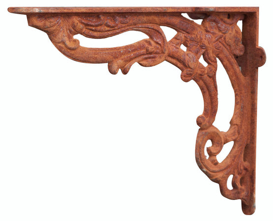 Biscottini Mensola Reggi Vintage Ghisa Biscottini Rustico 23x4x28 Design Arredo Fissaggio