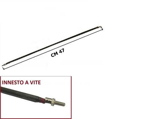 1 RESISTENZA FORNO CM 47 TOTALI COMPRESA FILETTATURA 550 W 110 VOLT FORNETTO