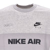 Nike Felpa Girocollo Uomo Sportswear Air Brushed-back Crew Lt Iron Ore/htr/phantom/black da uomo