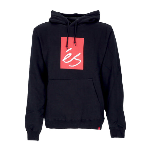 ES Felpa Cappuccio Uomo Main Block Fleece Black da uomo