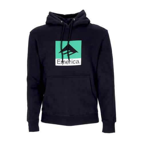 EMERICA Felpa Cappuccio Uomo Classic Combo Hoodie Black da uomo