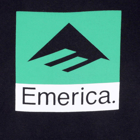 EMERICA Felpa Cappuccio Uomo Classic Combo Hoodie Black da uomo