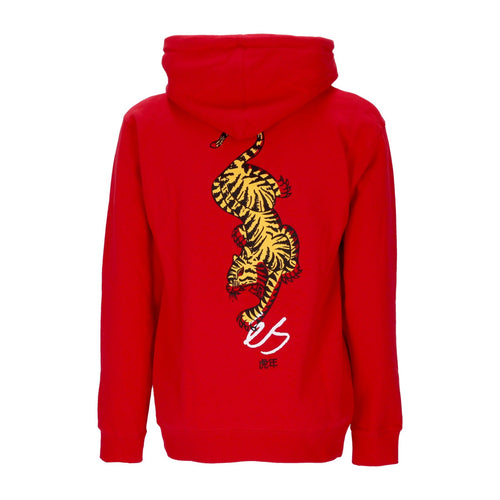 ES Felpa Cappuccio Uomo Tiger Block Hoodie Red da uomo