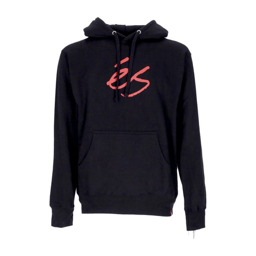 ES Felpa Cappuccio Uomo Script Fleece Hoodie Black da uomo