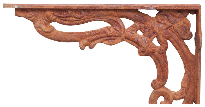 Biscottini Mensola Reggi Vintage Ghisa Biscottini Rustico 23x4x28 Design Arredo Fissaggio