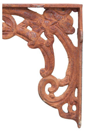 Biscottini Mensola Reggi Vintage Ghisa Biscottini Rustico 23x4x28 Design Arredo Fissaggio