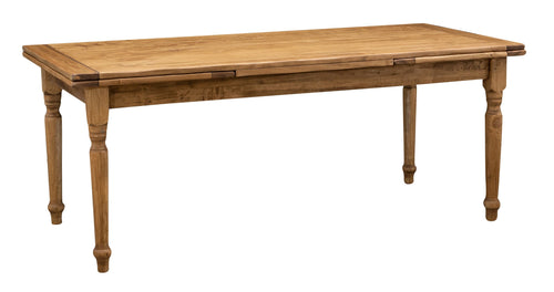 Biscottini Tavolo Country allungabile in legno massello di tiglio L200xPR90xH80 cm. Made in Italy