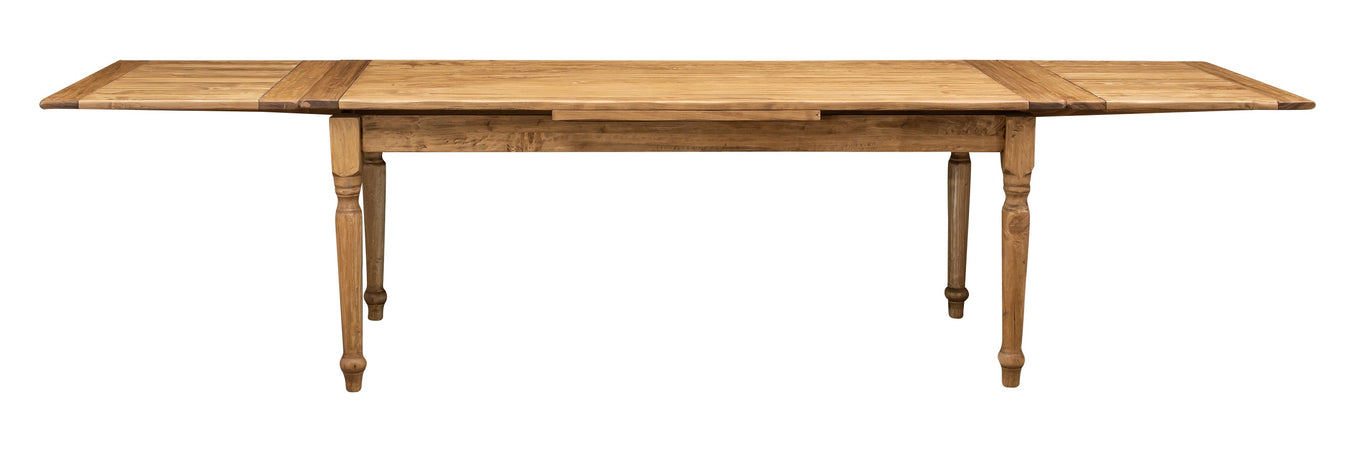 Biscottini Tavolo Country allungabile in legno massello di tiglio L200xPR90xH80 cm. Made in Italy