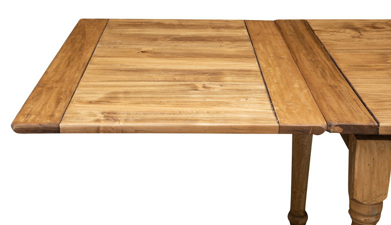 Biscottini Tavolo Country allungabile in legno massello di tiglio L200xPR90xH80 cm. Made in Italy