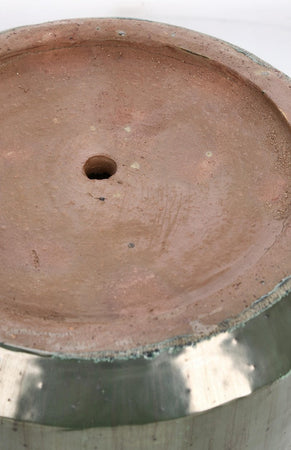 Vasi "Thran" struttura in terracotta smaltata per esterno set da 3