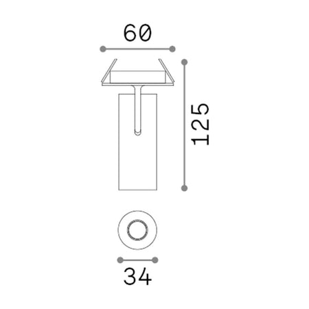Tecnico Moderno Play Alluminio Bianco Led 7W 3000K Luce Calda