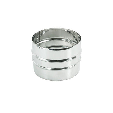 Manicotto MM da 200mm giunzione raccordo a doppio bicchiere inox AISI 304