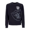 NEW ERA Felpa Leggera Girocollo Uomo Nfl Washed Pack Graphic Crewneck Lasrai Black da uomo