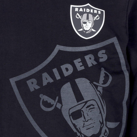 NEW ERA Felpa Leggera Girocollo Uomo Nfl Washed Pack Graphic Crewneck Lasrai Black da uomo