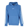 Nike Felpa Cappuccio Uomo Sportswear Repeat Fleece Hoodie Bb Dk Marina Blue/dutch Blue/white da uomo