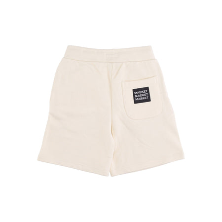 MARKET Pantalone Corto Tuta Felpato Uomo Good and Evil Sweatshorts X Smiley Cream da uomo