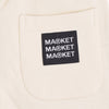 MARKET Pantalone Corto Tuta Felpato Uomo Good and Evil Sweatshorts X Smiley Cream da uomo